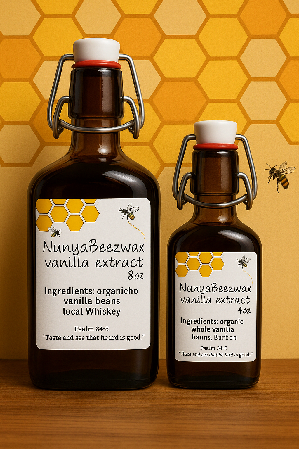 Small-batch vanilla crafted the Nunyabeezwax way