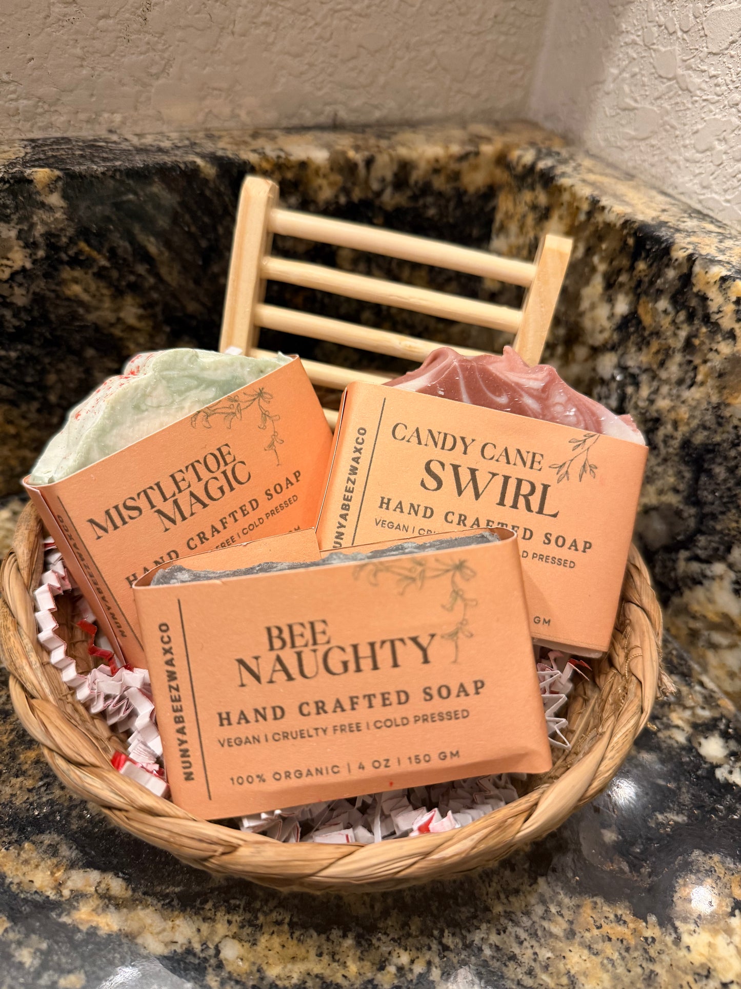Bee-Merry Holiday Soap Trio